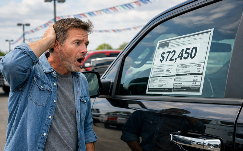 The cost of new pickup trucks